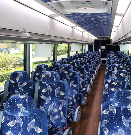 charter bus reclining seats