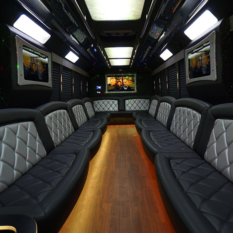 limo bus interior